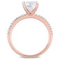 Diamond Classics&#8482; 14kt. Rose Gold Cushion Moissanite Ring - image 4