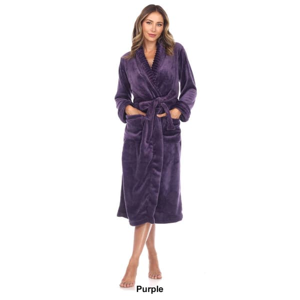 Womens White Mark Cozy Lounge Robe