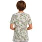 Womens Emily Daniels Short Sleeve Floral Jacquard Blouse - image 2