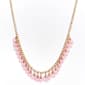 Ashley Cooper(tm) Gold-Tone Pink Petal Cluster Necklace - image 1