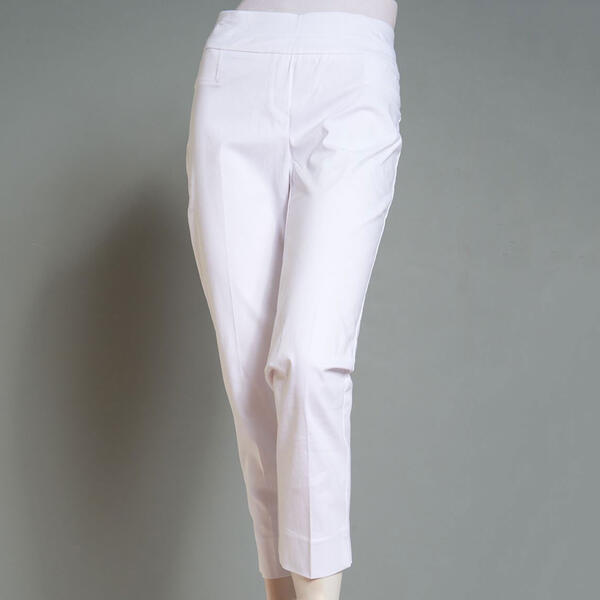 Womens Zac &amp; Rachel Solid Hue Millennium Slim Ankle Length Pants - image 