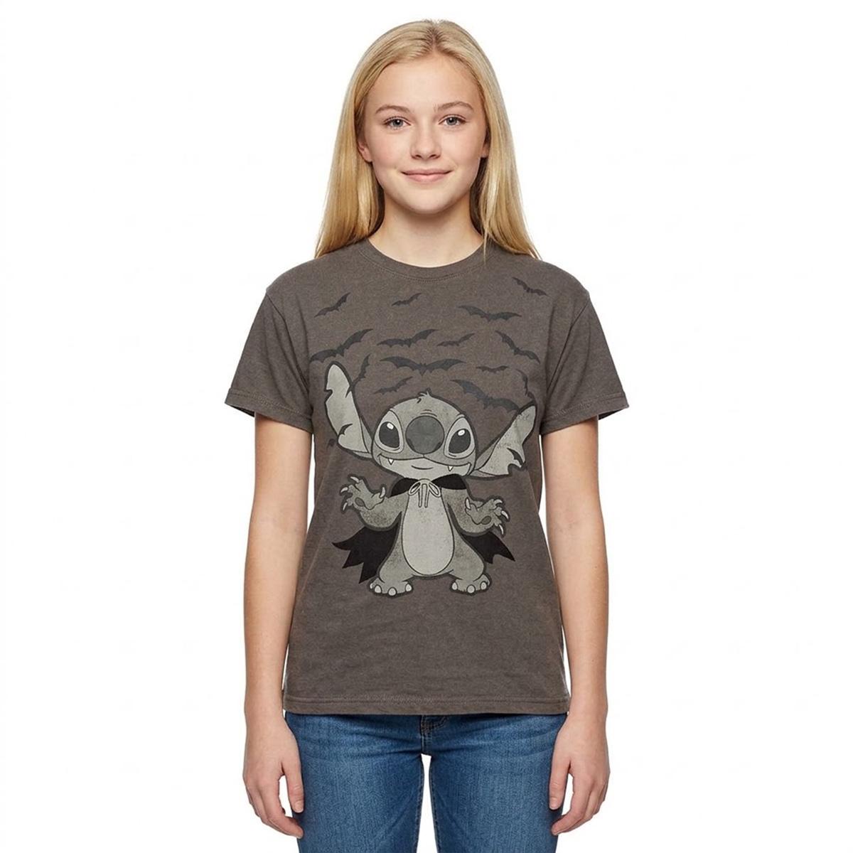 Juniors Freeze Stitch Bats Flocked Boyfriend Tee