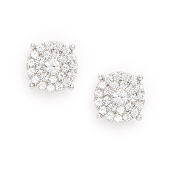 Gianni Argento Sterling Silver Lab Sapphire Stud Earrings - image 