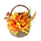 Northlight Seasonal 9.5in. Autumn Burlap Basket - image 1