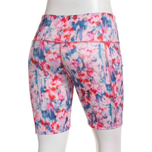 Womens Starting Point® Blurry Floral Bike Shorts