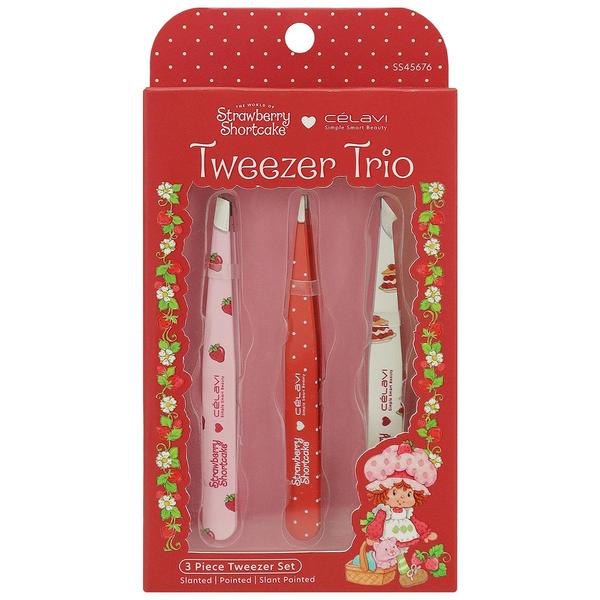 Celavi X Strawberry Shortcake(tm) Printed 3pc. Tweezers - image 