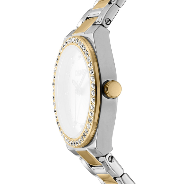 Womens DKNY Crystal Green Dial & Bezel Watch - DK1L100M0095