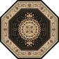 Tayse Sensation Jayden Octagonal Area Rug - Black - image 1