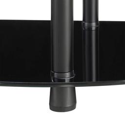 Convenience Concepts Designs2Go Glass 3-Tier Entryway Hall Table