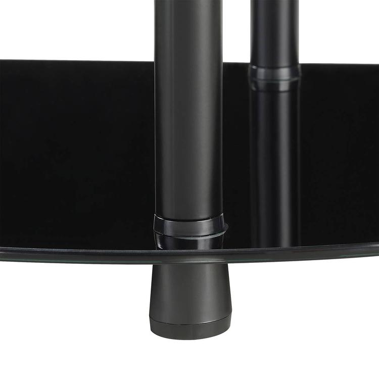 Convenience Concepts Designs2Go Glass 3-Tier Entryway Hall Table
