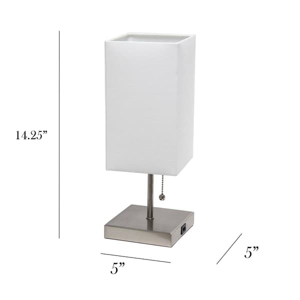Simple Designs Petite Stick Lamps w/USB Port - Set of 2