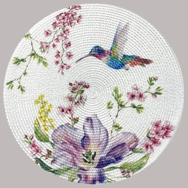 Etheral Bloom Round Placemat - Set of 4 - image 