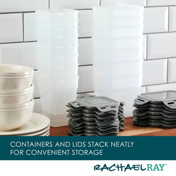 Rachael Ray 30pc. Leak-Proof Stacking Food Storage Container Set