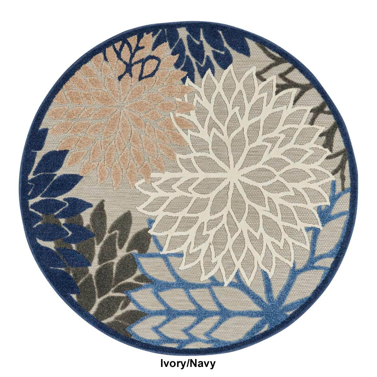 Nourison Aloha Tropical Round Rug