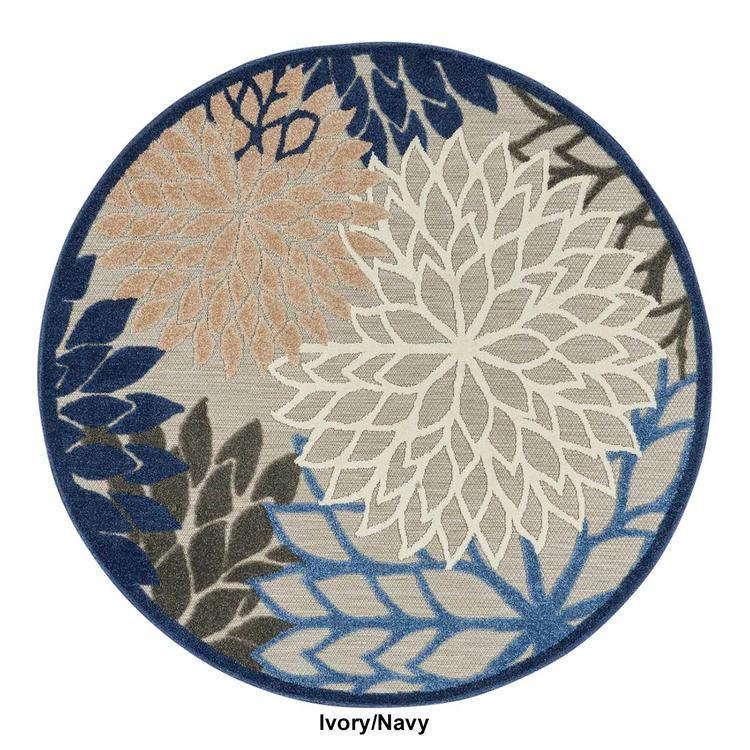 Nourison Aloha Tropical Round Rug