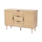 Baxton Studio Harrison Natural Brown Wood 3-Drawer Sideboard - image 1
