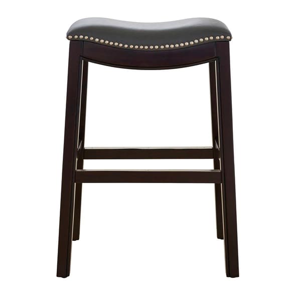 New Ridge Home Goods Julian 30in. Bar-Height Wood Barstool