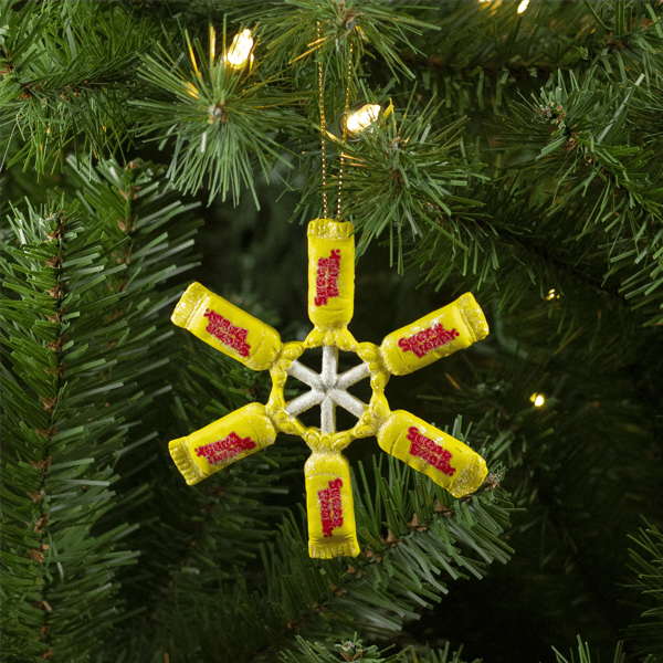Northlight 4in. Sugar Daddy Lollipop Snowflake Christmas Ornament