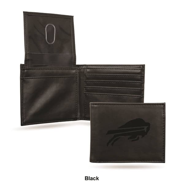 Mens NFL Buffalo Bills Faux Leather Bifold Wallet