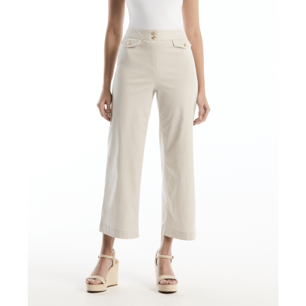 Petite Rafaella(R) Flap Pocket Wide Leg Pants