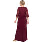 Womens R&M Richards 3/4 Embroidered Sleeve Drape Gown - image 3