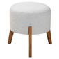 Baxton Studio Elkie Japandi Wood Ottoman Footstool - image 1