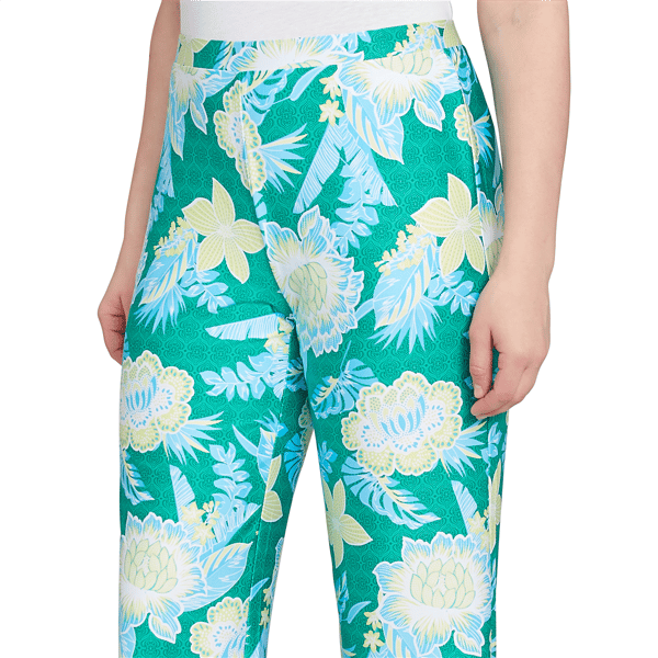 Womens Ruby Rd. Paradise Cove Floral Palazzo Capri