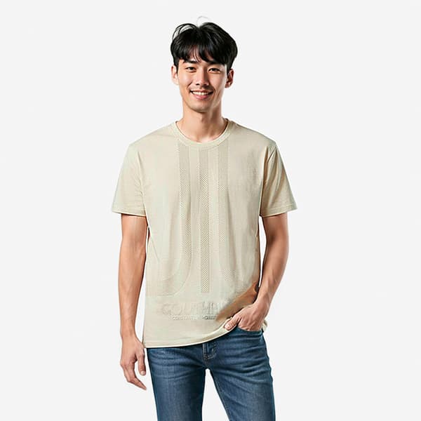 Young Mens SOUTHPOLE Texture Puff Short Sleeve Tee
