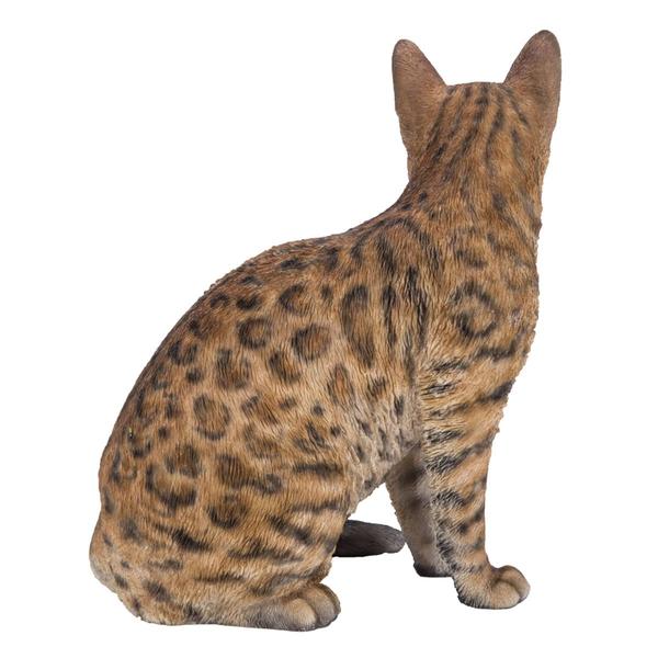 Hi-Line Gift Sitting Bengal Cat Garden Statue