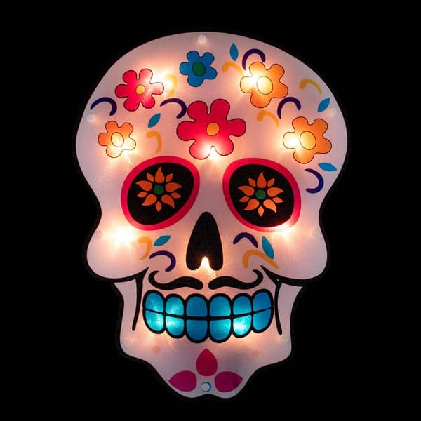 Northlight Seasonal 15in. Lighted Day of the Dead Silhouette