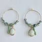 Ashley Cooper(tm) Gold-Tone Cluster Green Beaded Earrings - image 1