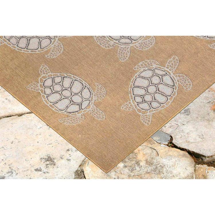 Liora Manne Carmel Seaturtles Rectangular Large Area Rug