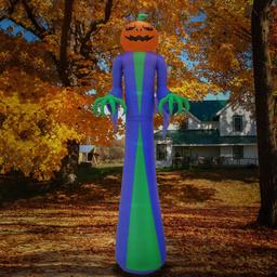 National Tree 12ft. Inflatable Halloween Pumpkin Ghost