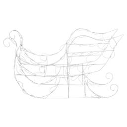 Northlight Seasonal Lighted Sleigh Outdoor Christmas Decoration