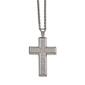 Mens Gentlemen's Classics&#40;tm&#41; Polished Cubic Zirconia Cross Necklace - image 1