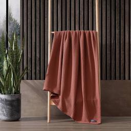 Eddie Bauer Solid Waffle 100% Cotton Blanket