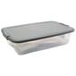 Bella 27qt. Clear Bottom & Grey Locking Lid Underbed Storage Bin - image 1