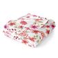 Spirit Linen Home&#40;tm&#41; Velvet Christmas Pink/Floral Throw Blanket - image 1
