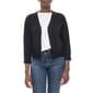 Womens Nina Leonard 3/4 Sleeve Ruffle Hem Bolero Shrug - image 1