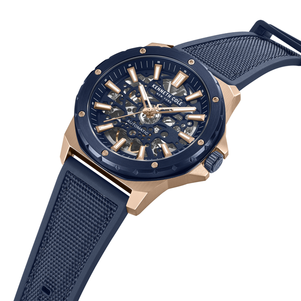 Mens Kenneth Cole New York® Automatic Blue Watch - KCWGZ0076702