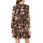 Womens MSK Long Sleeve Floral Keyhole Neck Chiffon A-Line Dress - image 2