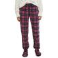 Womens Pillow Talk Plaid Microfleece Footed Pajama Pants - image 1