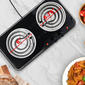 Ovente Electric Double Coil Burner 6 & 5.75in. Cooktop  - Black - image 2