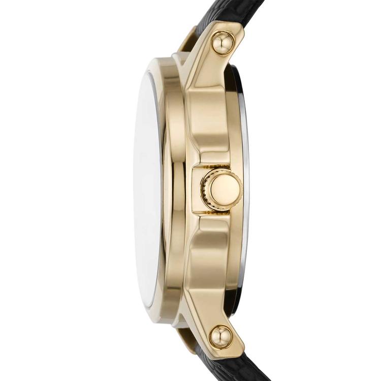 Womens RELIC by Fossil Gold-Tone & Black Strap Watch - ZR34630