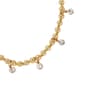 Athra 14kt. Gold over Brass Crystal Drop Stretch Beaded Bracelet - image 2