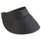 Womens Madd Hatter Braided Straw Clip Visor - image 1