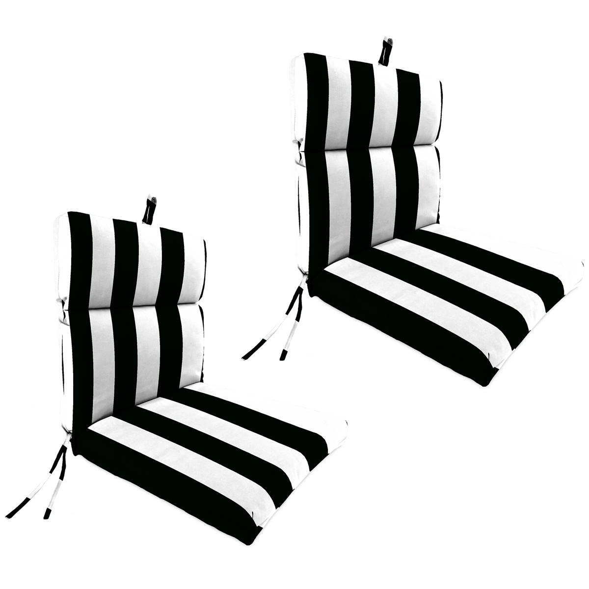 Jordan Manufacturing 2pc. Cabana French Edge Chair Cushions
