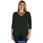 Plus Size 24/7 Comfort Apparel Criss Cross Round Hemline Tunic - image 4