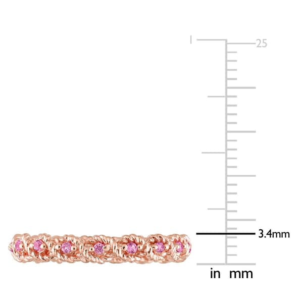 Gemstone Classics™ 1/5ctw. Rose Sapphire 10kt. Rose Gold Ring