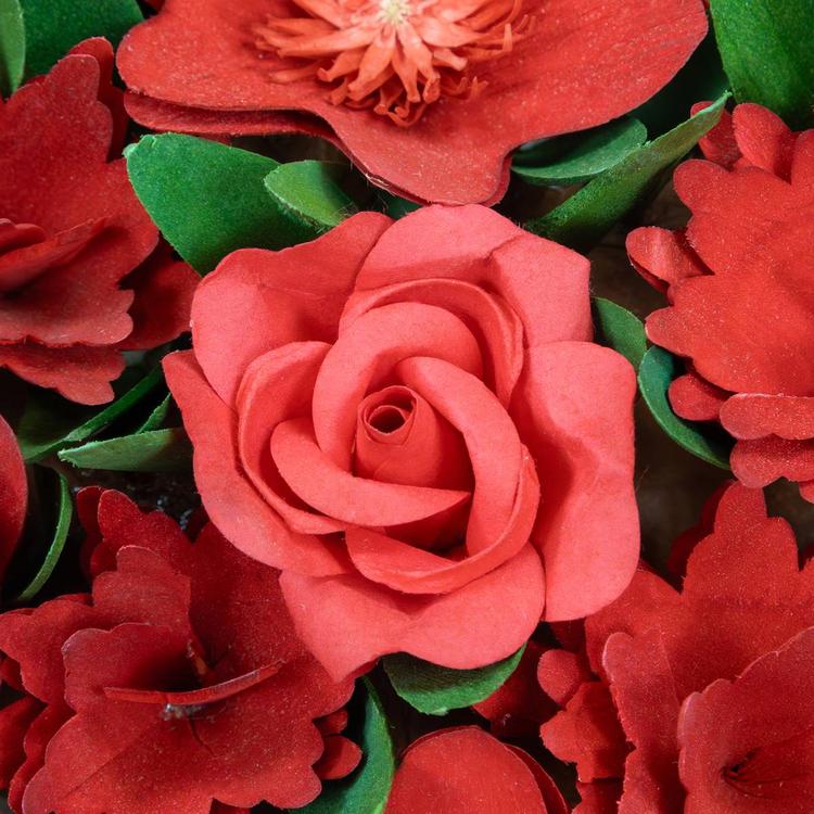 Northlight Seasonal Artificial Valentine''s Day Wood Heart Wreath